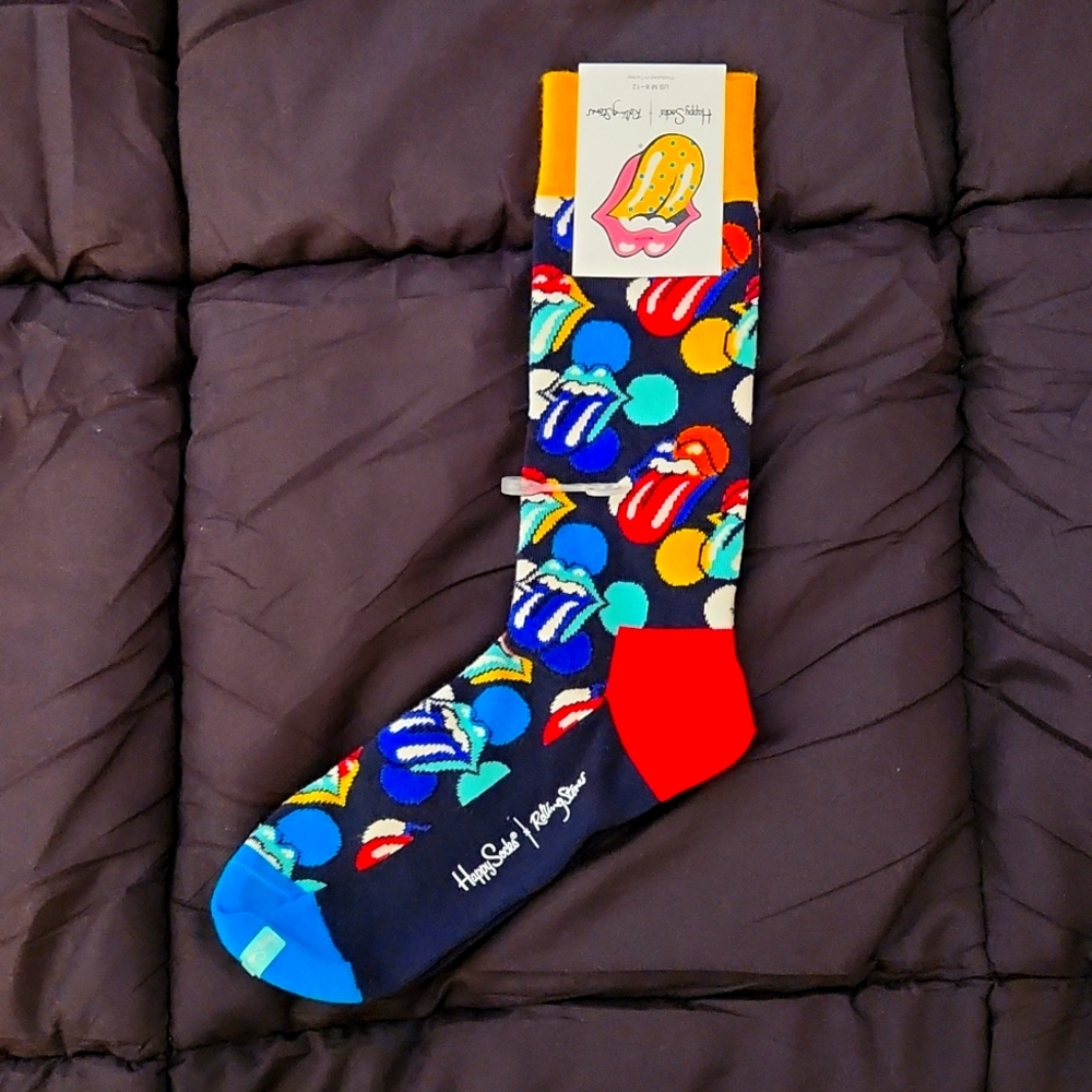 Happy Socks-Rolling Stones-US-M 8-12 Long Socks